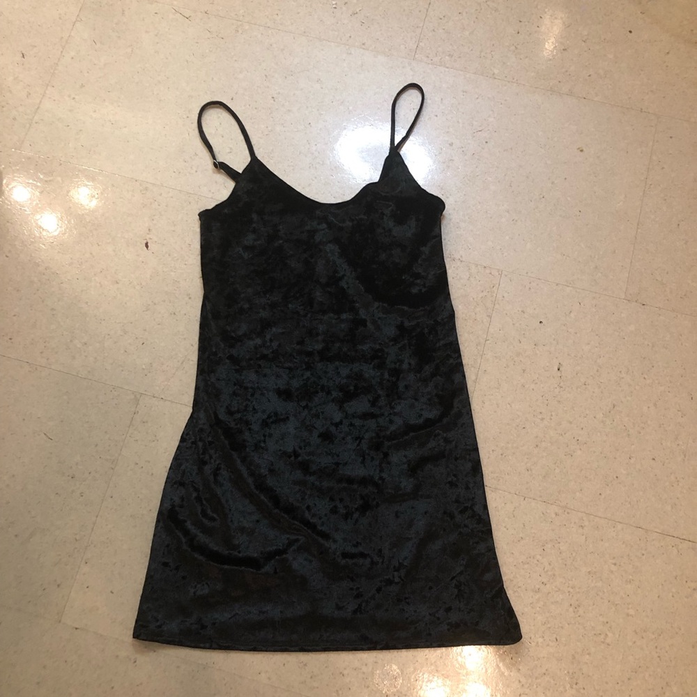 Black Suede Dress - Picture 3 of 5